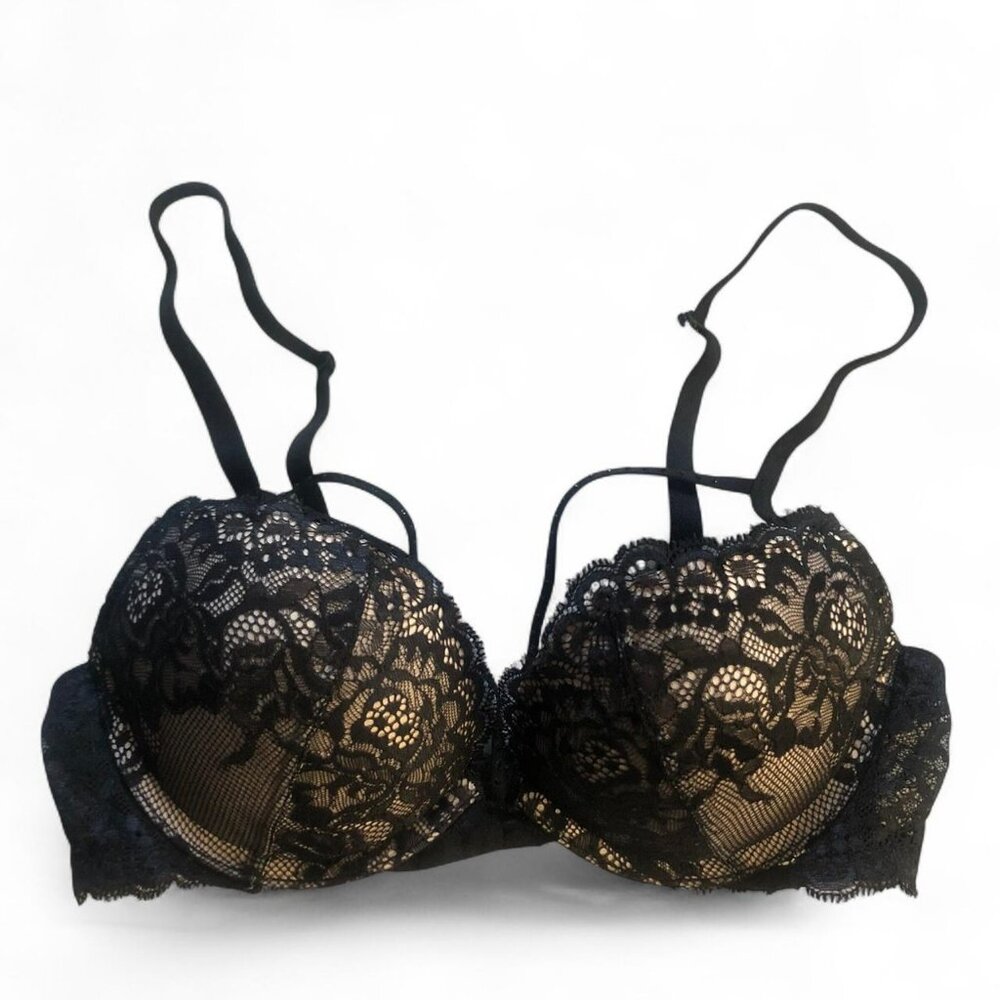 Push-Up Bra + Rhinestone Straps - Picture 2 of 5
